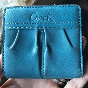 Coach Bi-fold wallet teal/blue